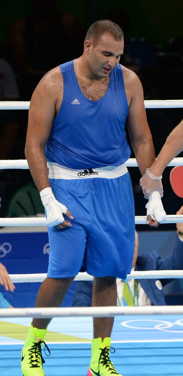 Mohamed Arjaoui, marokański bokser, na igrzyskach olimpijskich w Rio de Janeiro (2016)