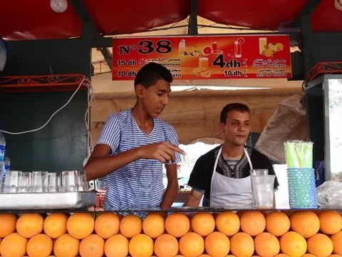 Maroko | Na drogę – świeży sok z pomarańczy