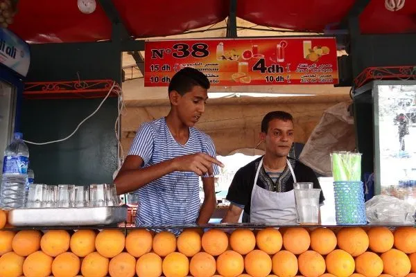 Maroko | Na drogę – świeży sok z pomarańczy